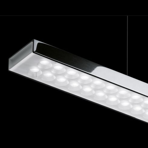 MODUL L 120 LED pendant luminaire, chrome