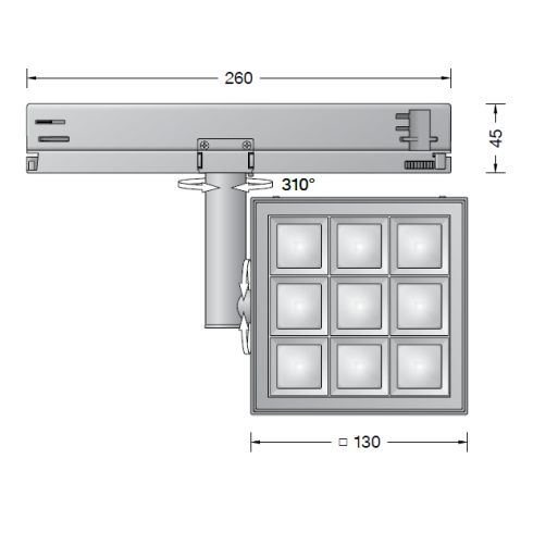 51083.5K4 Spotlight for 3-circuit Eurostandard-Plus® systems