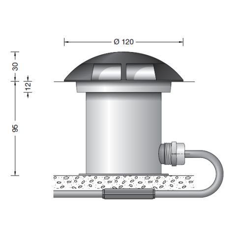 88673K3 LED in-ground luminaire