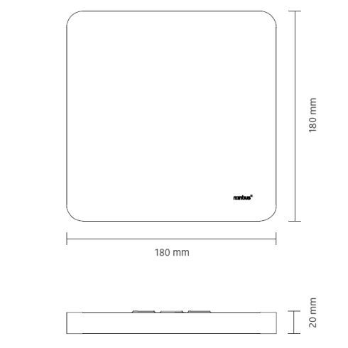 Cubic 49 ON LED ceiling luminaire 4000K