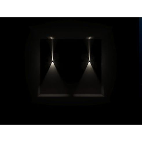 LIFT grey LED wall luminaire