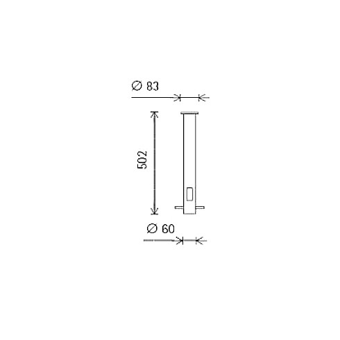 33975.000 Ground socket Accessory for ERCO luminaires