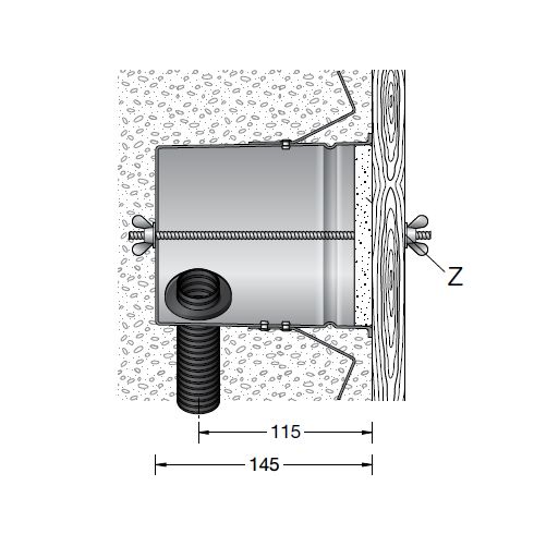 Accessory - 10781 Installation housing for BEGA luminaires