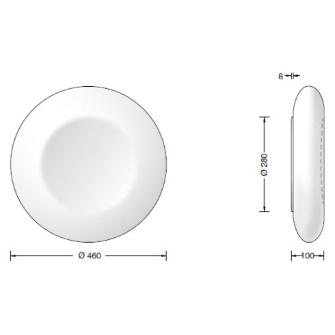 23322K3 LED ceiling and wall luminaire