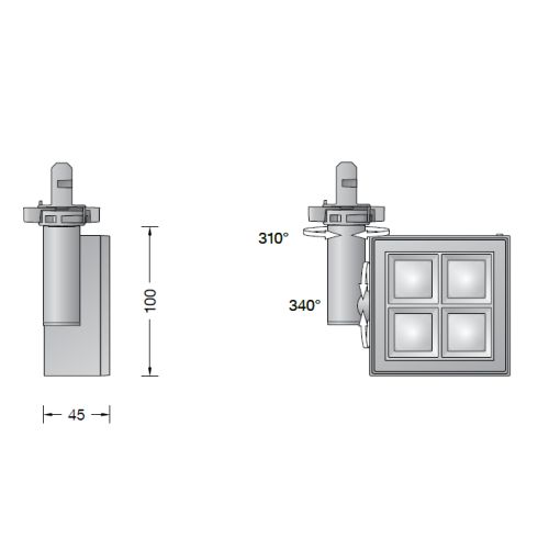 51055.5K3 Spotlight for 3-circuit Eurostandard-Plus® systems