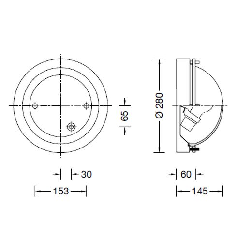 31491K3 Ceiling and wall luminaire