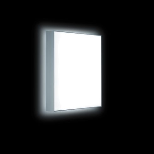 CLEAR 4.0 SQUARE 300 Ceiling and wall luminaire, silver grey