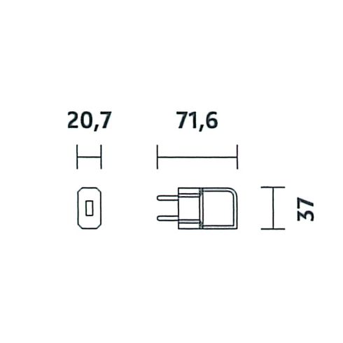 Accessory - USB plug-in power supply for luminaire ROXXANE FLY CL