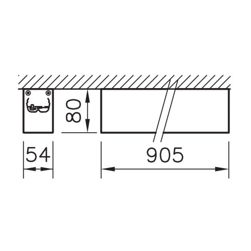 FLOW 905 3000K LED ceiling and wall luminaire