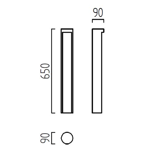 SKY graphite LED bollard