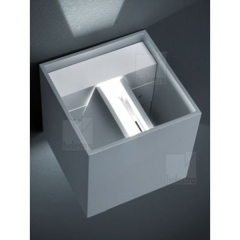 SIRI 44 silver grey LED wall luminaire