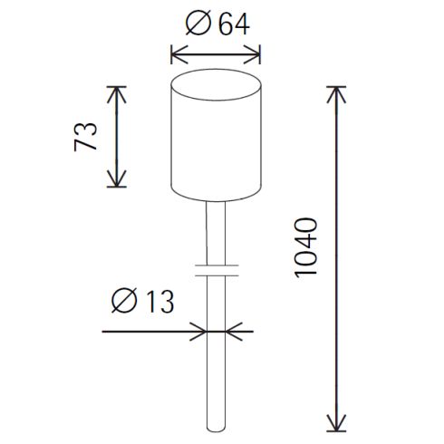 12446.000 PENDANT TUBE SUSPENSION white for ERCO tracks