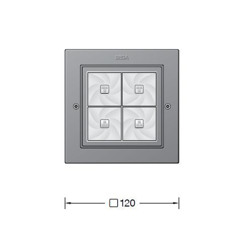 24475AK3 Recessed LED ceiling downlight, silver