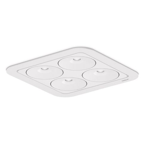 Q Four IN 80° 3000K Recessed ceiling luminaire, white