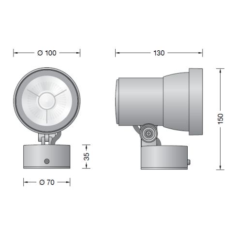 84944K3 Compact LED floodlight